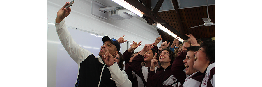 Year 10 boys face their fears with UFC star ‘the Hulk’