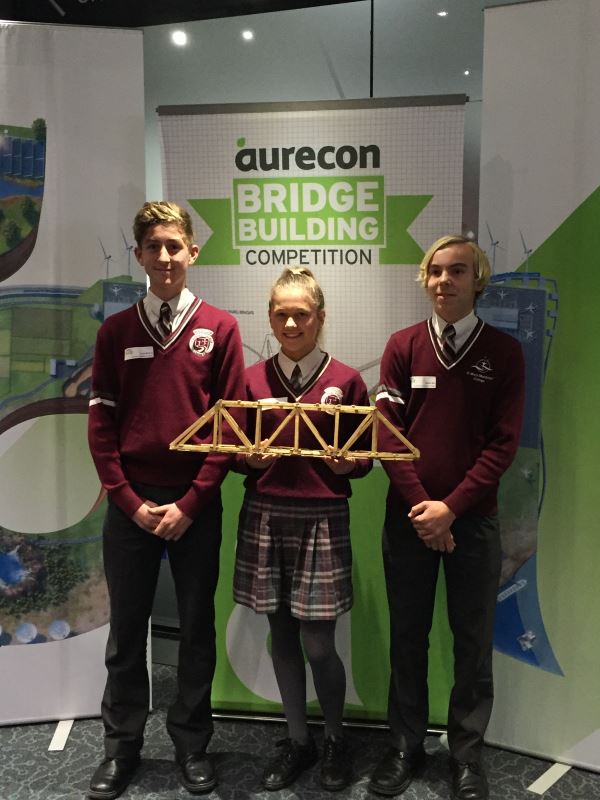 Year 9 students building bridges in Perth