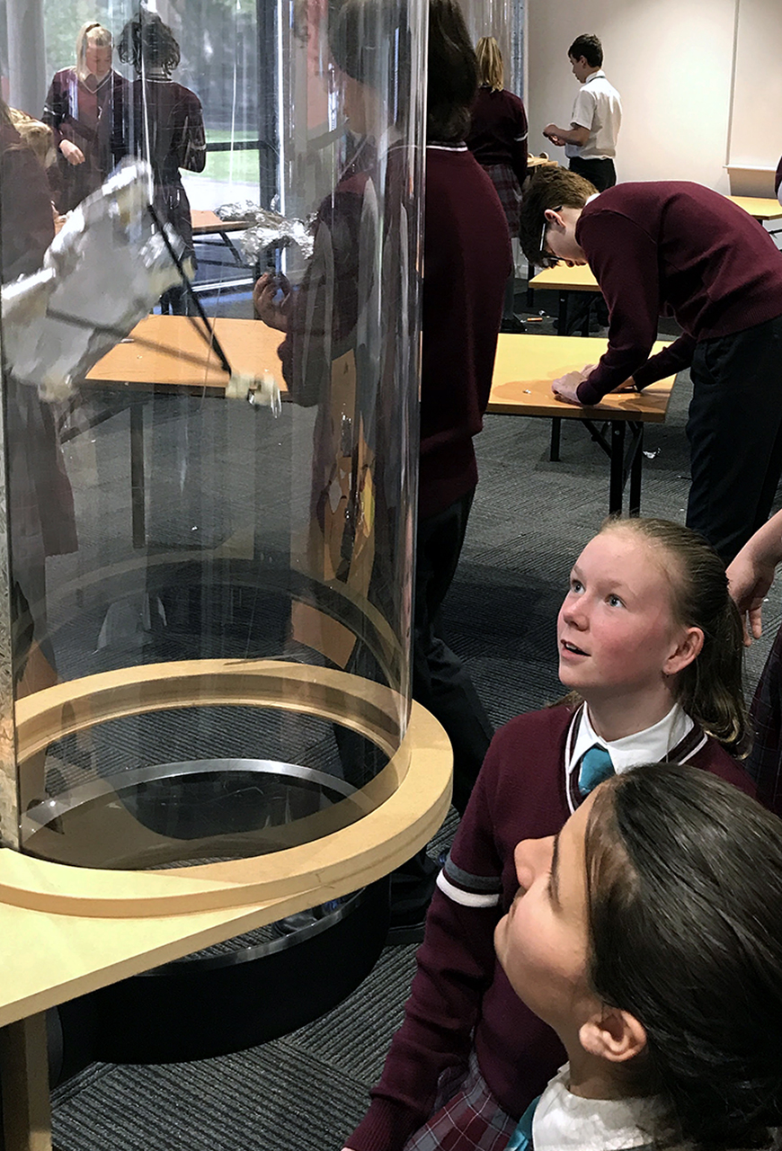 Wind tunnel challenge for Year 8 students