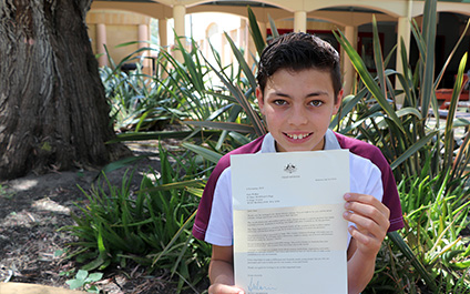 A letter from the Prime Minister